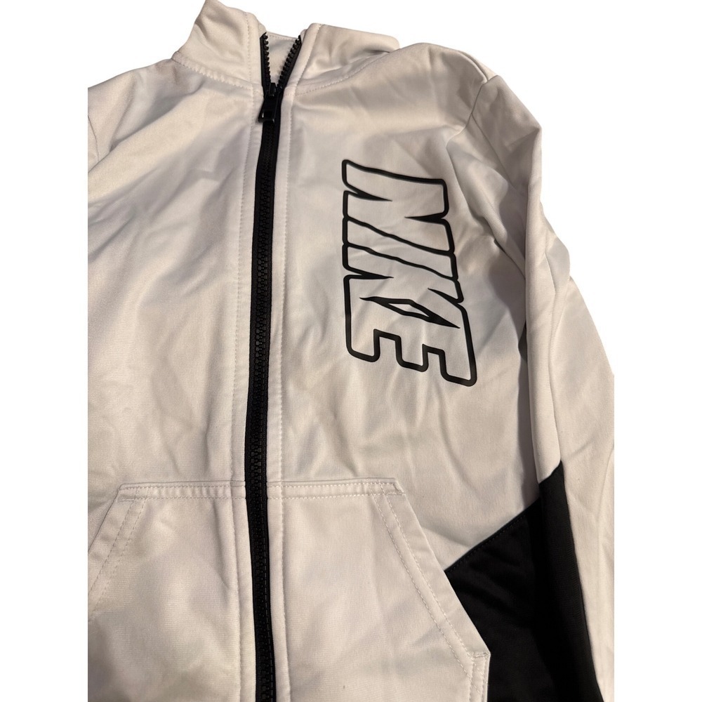 Nike Kids White Track Jacket Full Zip 4-5 Years - Picture 2 of 4